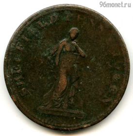 Великобритания Йоркшир 1 пенни 1813 токен