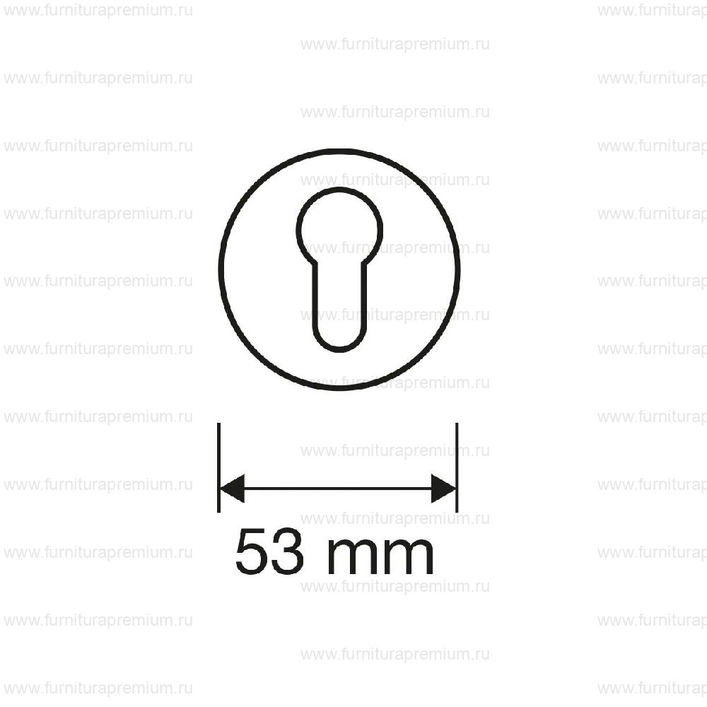 Накладка на замок с цилиндром Linea Cali 004 YALE