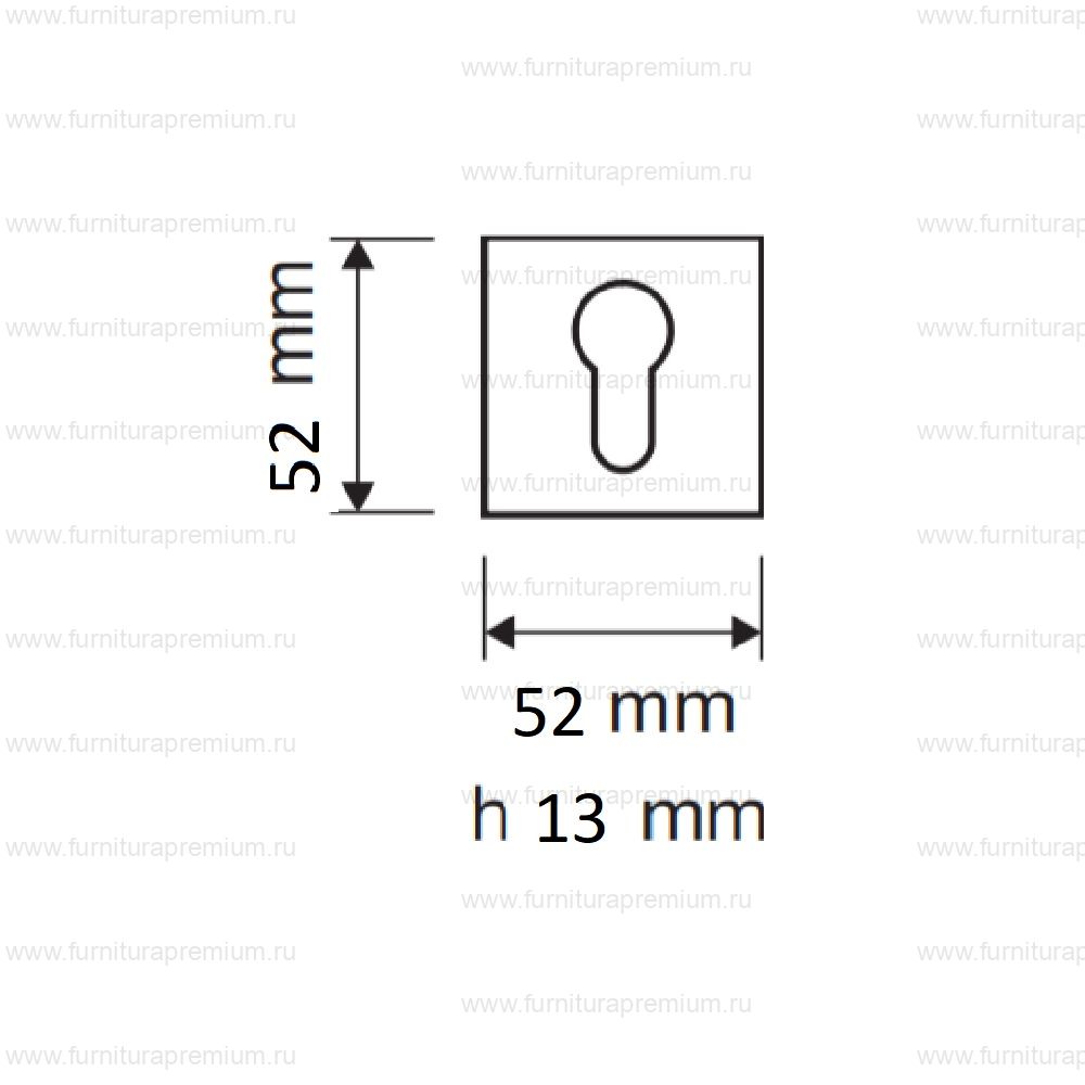 Накладка на замок с цилиндром Linea Cali 007 YALE