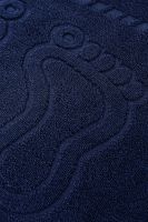 Комплект полотенец для ног махровое Софатекс 50 * 70 коврик ножки 2шт [синий]