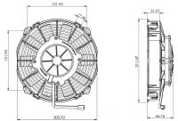 STR204 ОСЕВОЙ ВЕНТИЛЯТОР 120 ВАТТ 12 ВОЛЬТ PULL / ВСАСЫВАЮЩИЙ