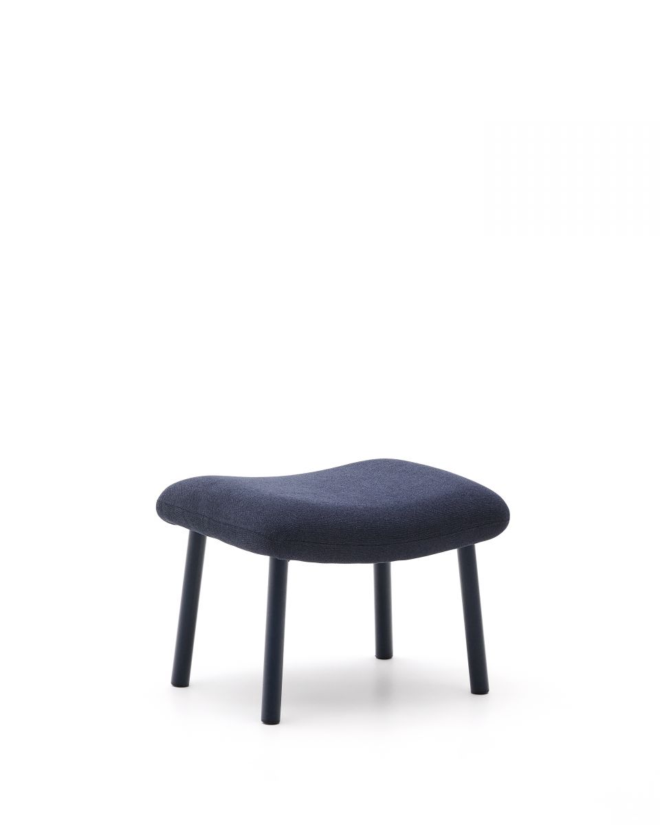 Пуф для ног Inari синий из стали и полиэстра 60 x 50 см