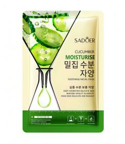 Маска тканевая для лица Sadoer с экстрактом огурца  25 мл