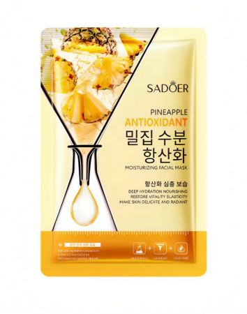 Маска тканевая для лица Sadoer с экстрактом ананаса  25 мл Маска тканевая для лица Sadoer с экстрактом ананаса  25 мл