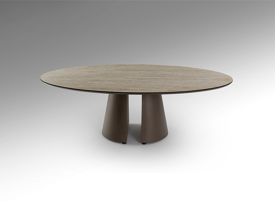 Samara Приставной столик цвет каменный/коричневый Samara Приставной столик цвет каменный/коричневый