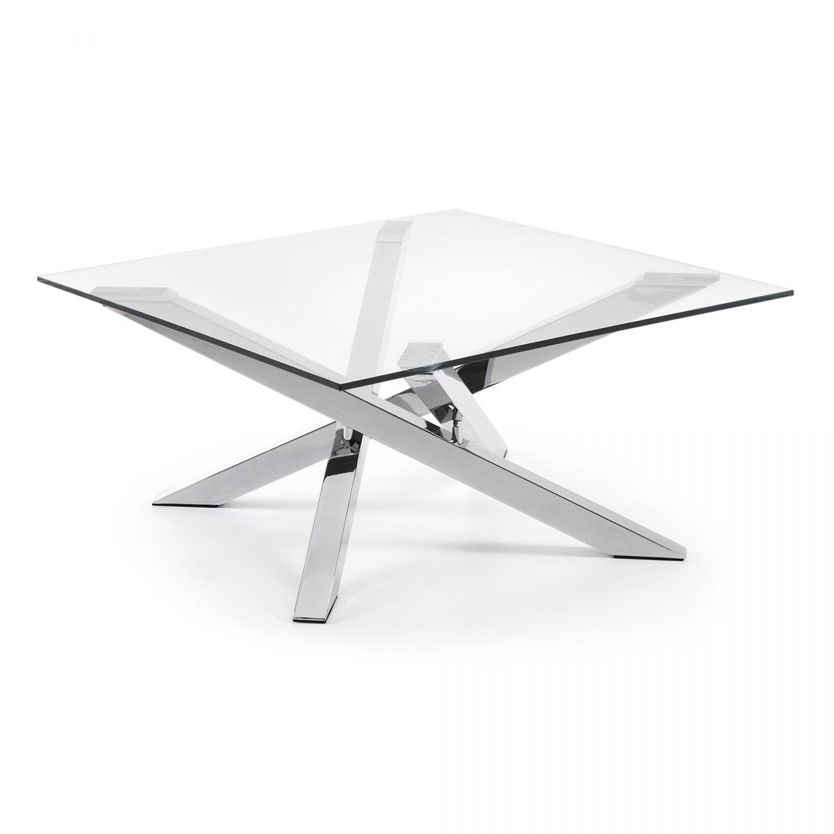 Журнальный столик Mikado 90 x 90 см стеклянный Журнальный столик Mikado 90 x 90 см стеклянный