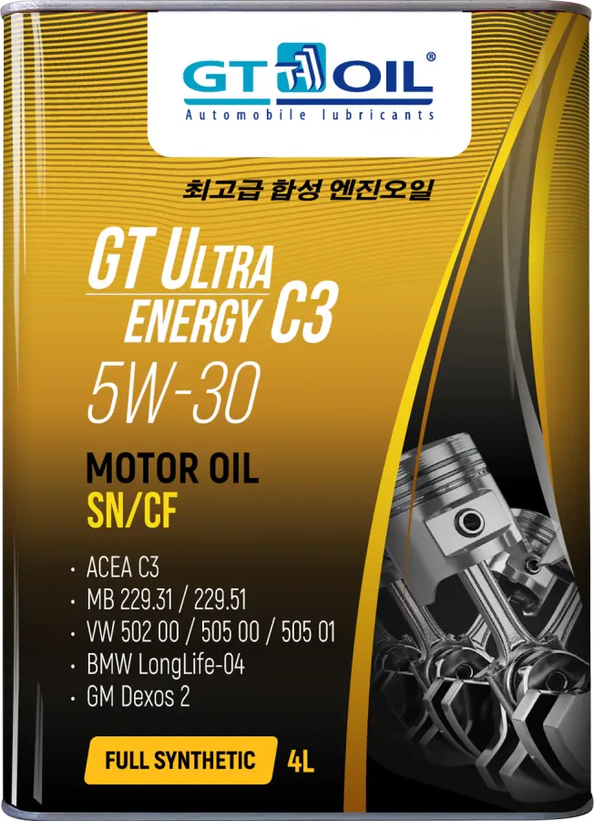 GT OIL Ultra Energy C3 5W-30, 4л