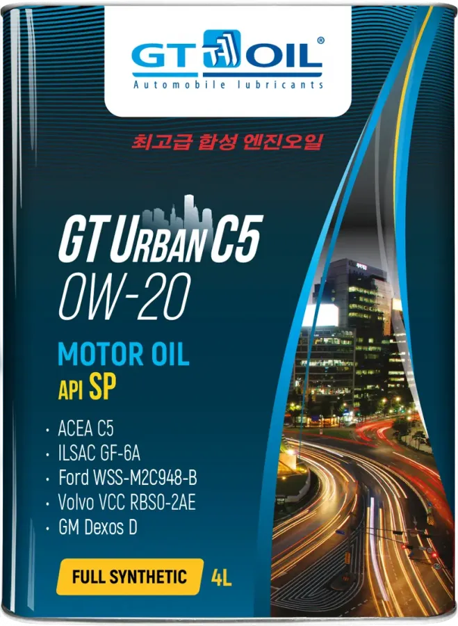 GT OIL Urban C5 0W-20, 4л