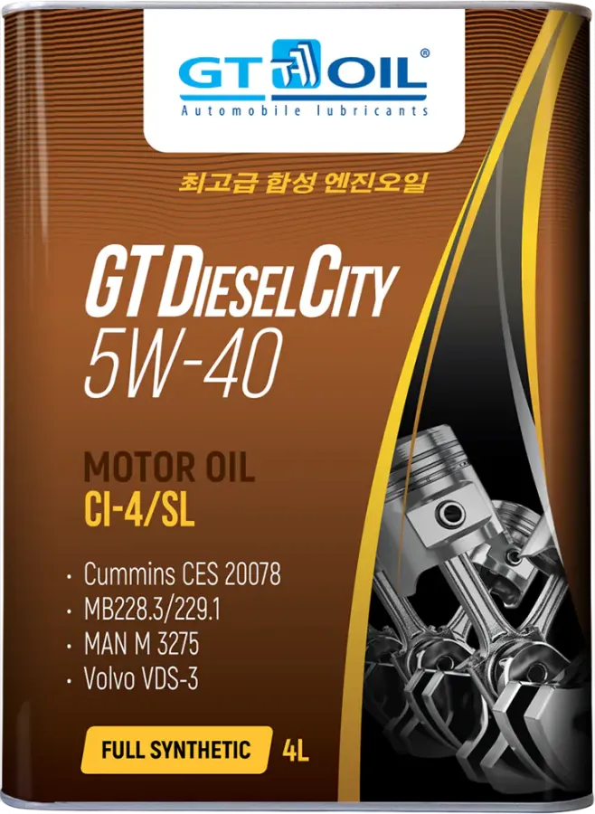 GT OIL Diesel City 5W-40, 4л