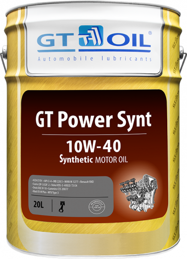 GT OIL Power Synt 10W-40, 20л