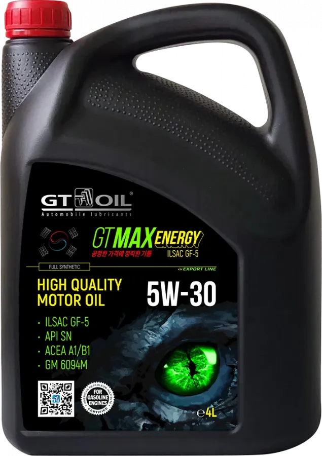 GT OIL MAX Energy 5W-30, 4л