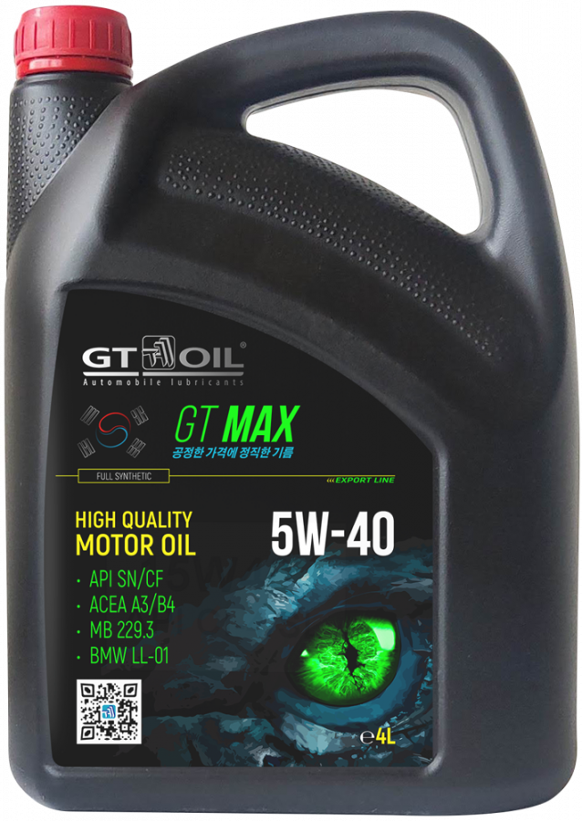 GT OIL GT MAX 5W-40, 4л