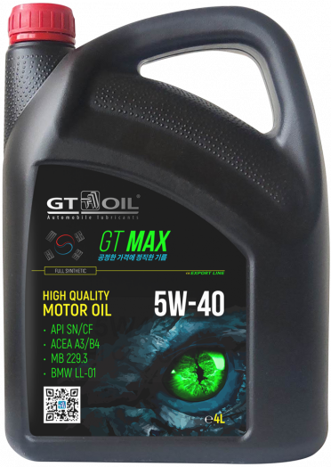 GT OIL GT MAX 5W-40, 4л