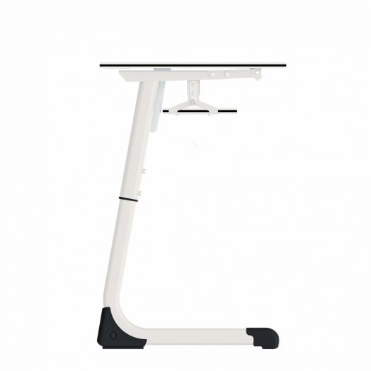 Парта "Mega Smart" на плоскоовальной трубе одноместная с полкой