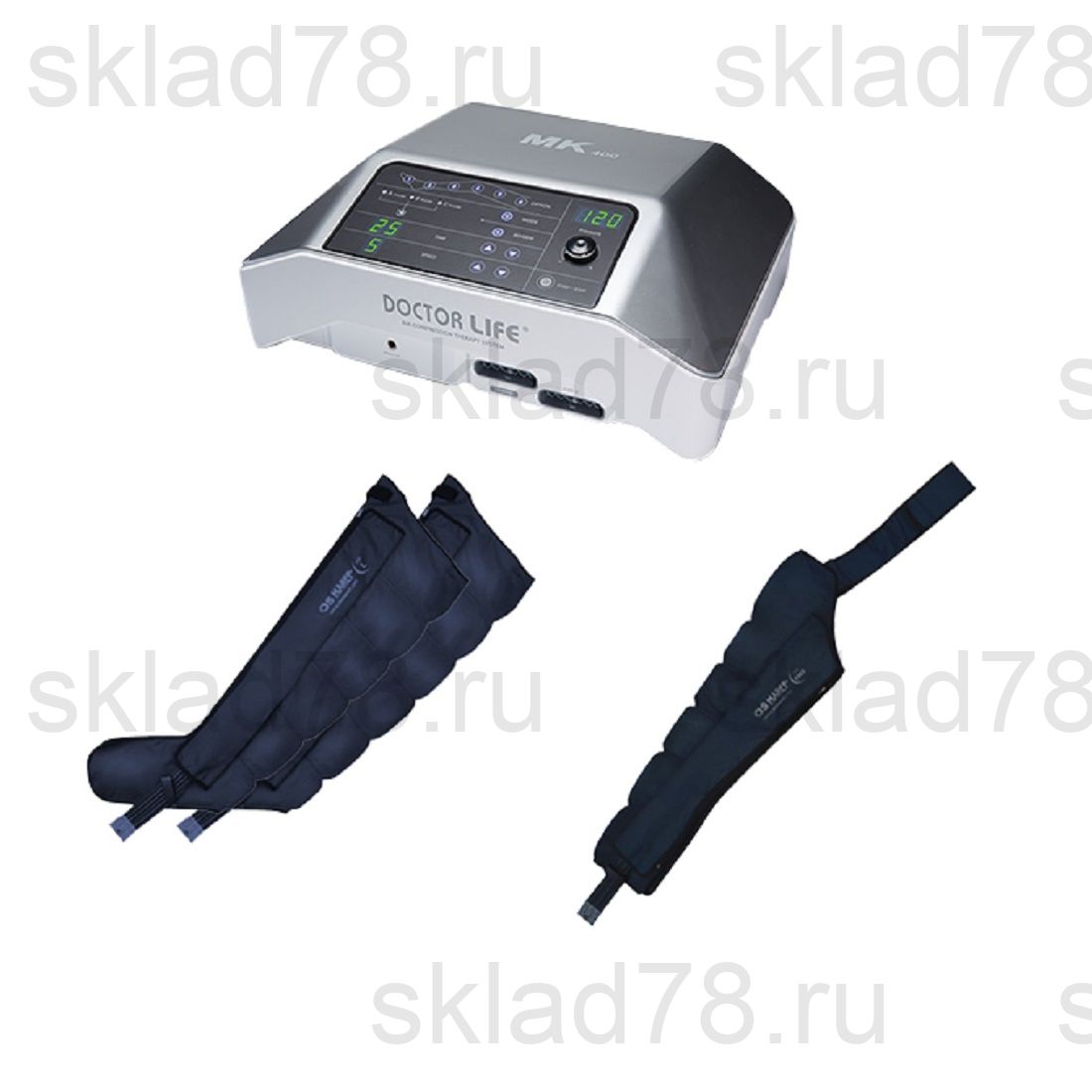 Doctor Life MARK 400 Аппарат + Манжеты для ног + Манжета для руки 6 камер