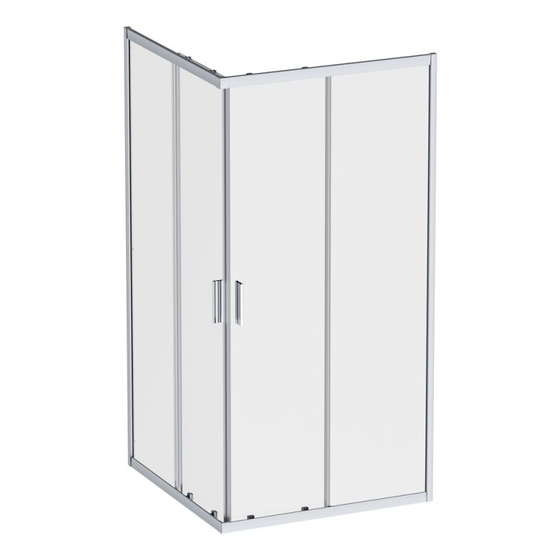 Душевое ограждение 100x100 см, без поддона AM.PM Gem, хром матовый W90G-403-100100-MT