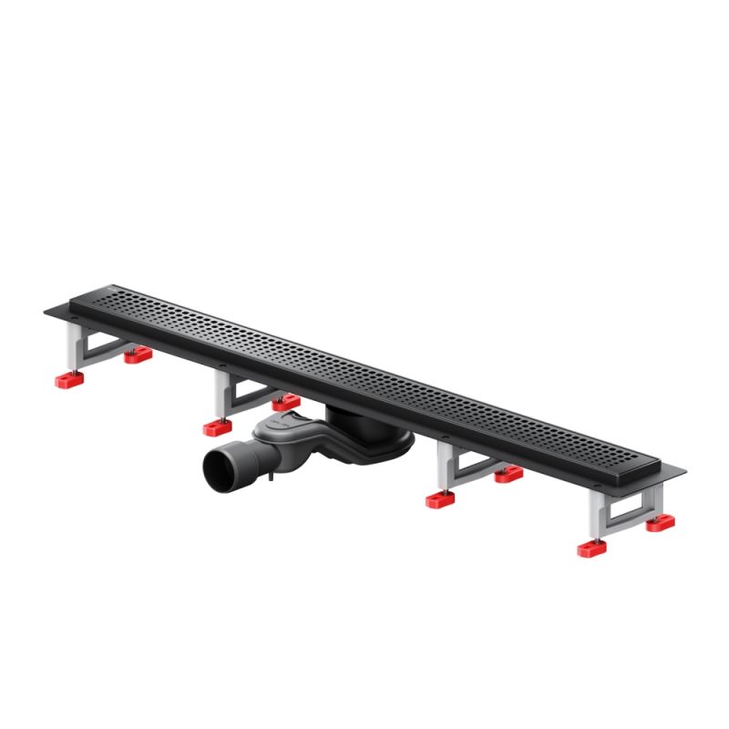 W01SC-P11-080-01BM MasterFlow Трап AM.PM для душа линейный универс затвор Cut Gradient 80см цвет черн мат