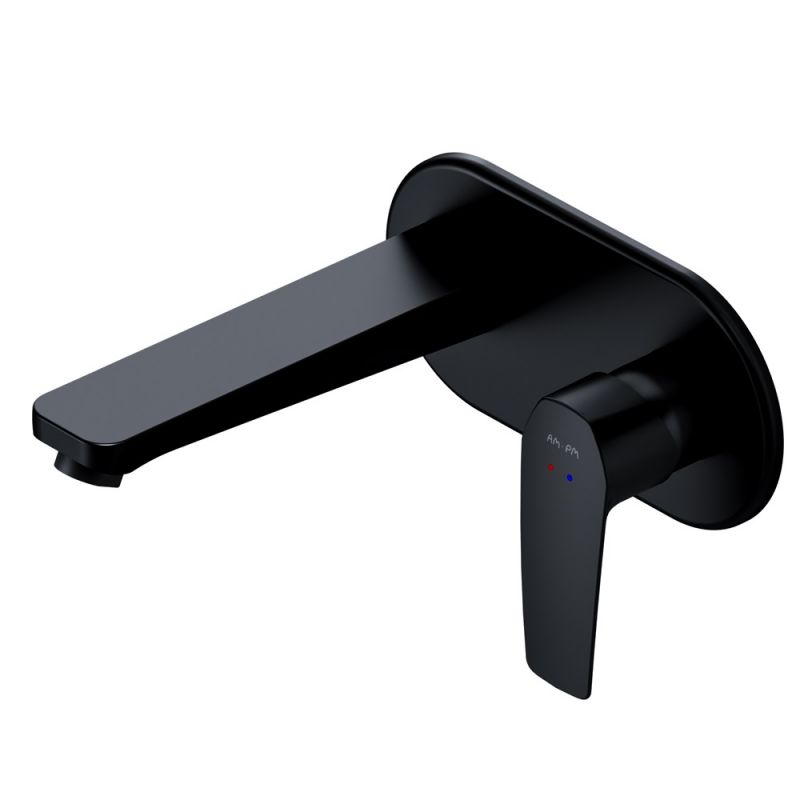 Смеситель для раковины, монтируемый в стену AM.PM Gem F90A72222 черный