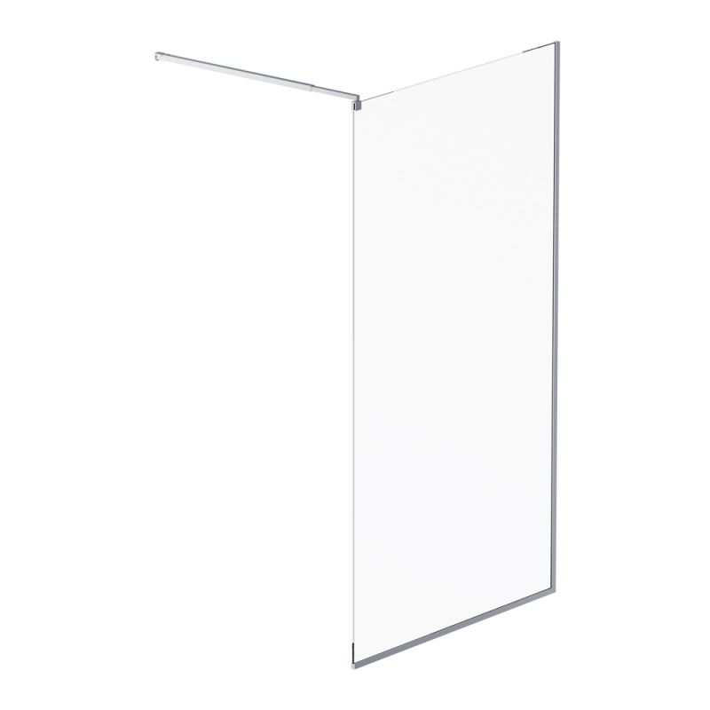Душевая перегородка AM.PM Func 110x200, стекло прозрачное 6 мм, профиль хром W84WI-110-F1-MTE