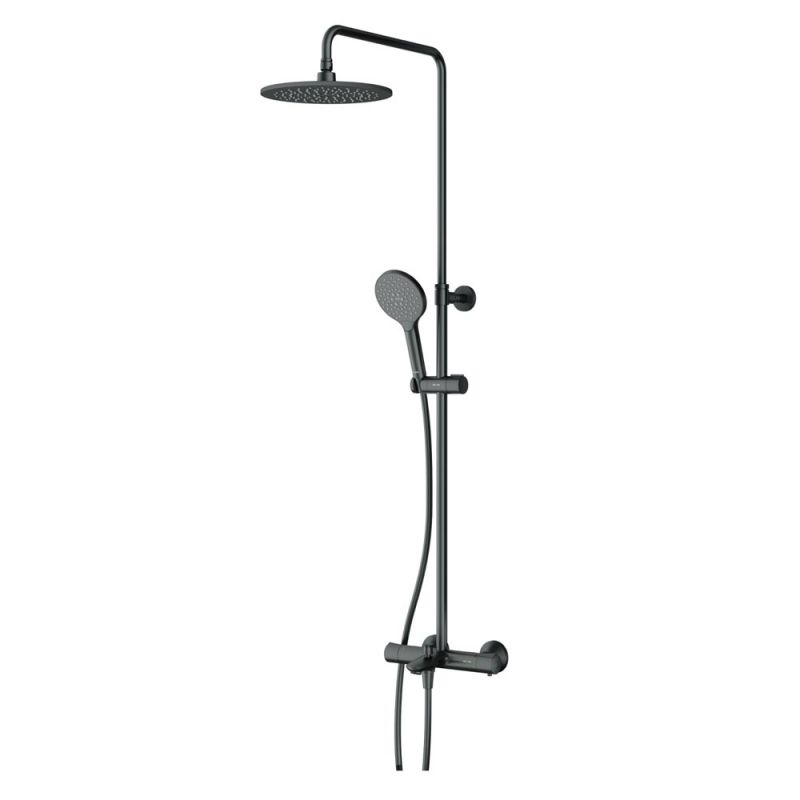 Душевая система c термостатом AM.PM Like F0780522, черная