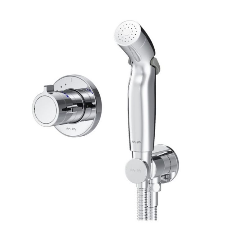 F0H85A400 X-Joy  гигиенический набор для скрытого монтажа со встроенным смесителем для душа с ТМС