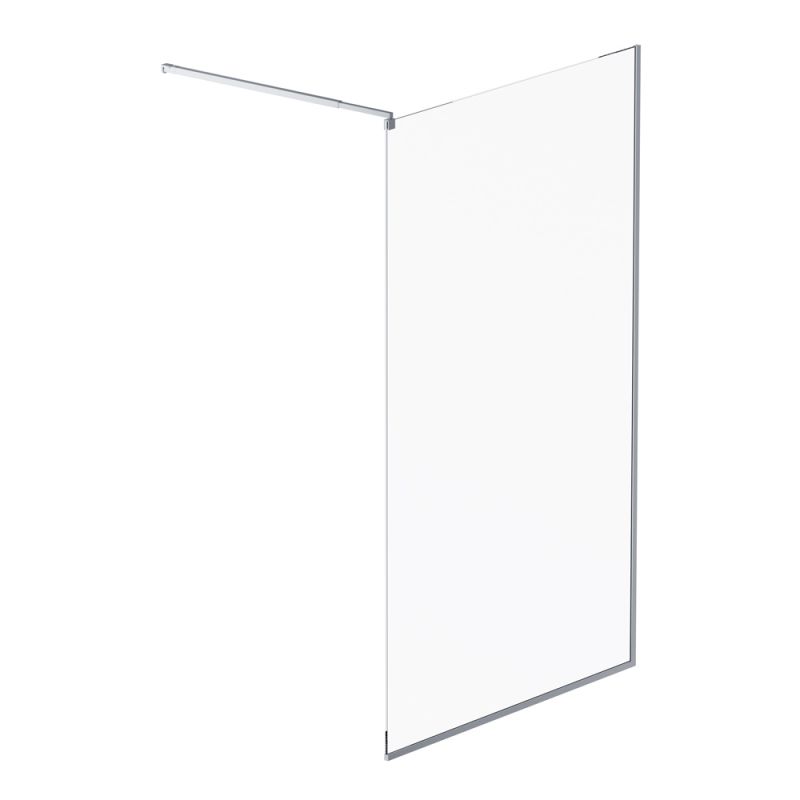 Душевая перегородка AM.PM Func 120x200, стекло прозрачное 6 мм, профиль хром W84WI-120-F1-MTE