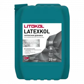 Добавка Латексная Litokol Latexkol-m 20кг для Придания Эластичности Цементным Клеевым Смесям.