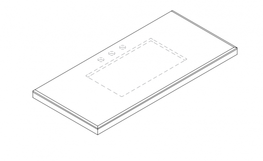 Топ под встраиваемую раковину Mildue Vitage 5821