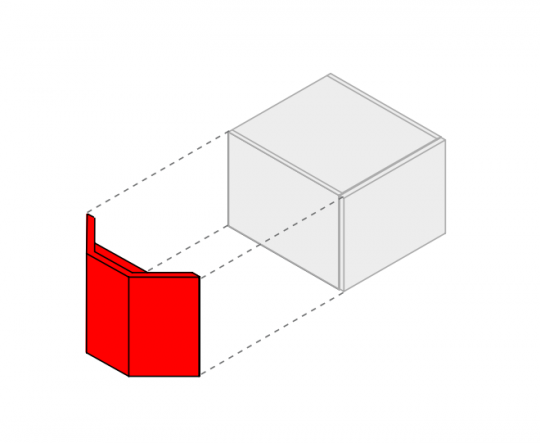 Фигурная боковая панель Mildue Vitage 7685