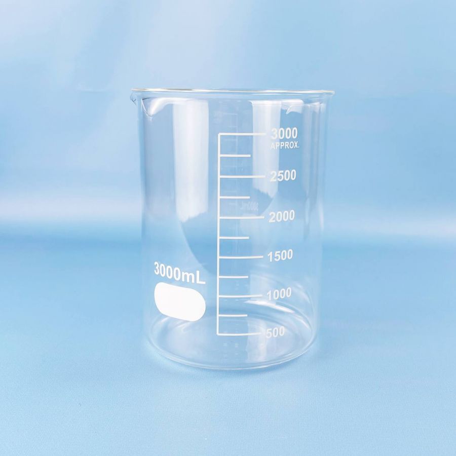 Стакан лабораторный низкий Labdevices Н-1-3000, 3000 мл, стекло Boro 3.3, градуированный