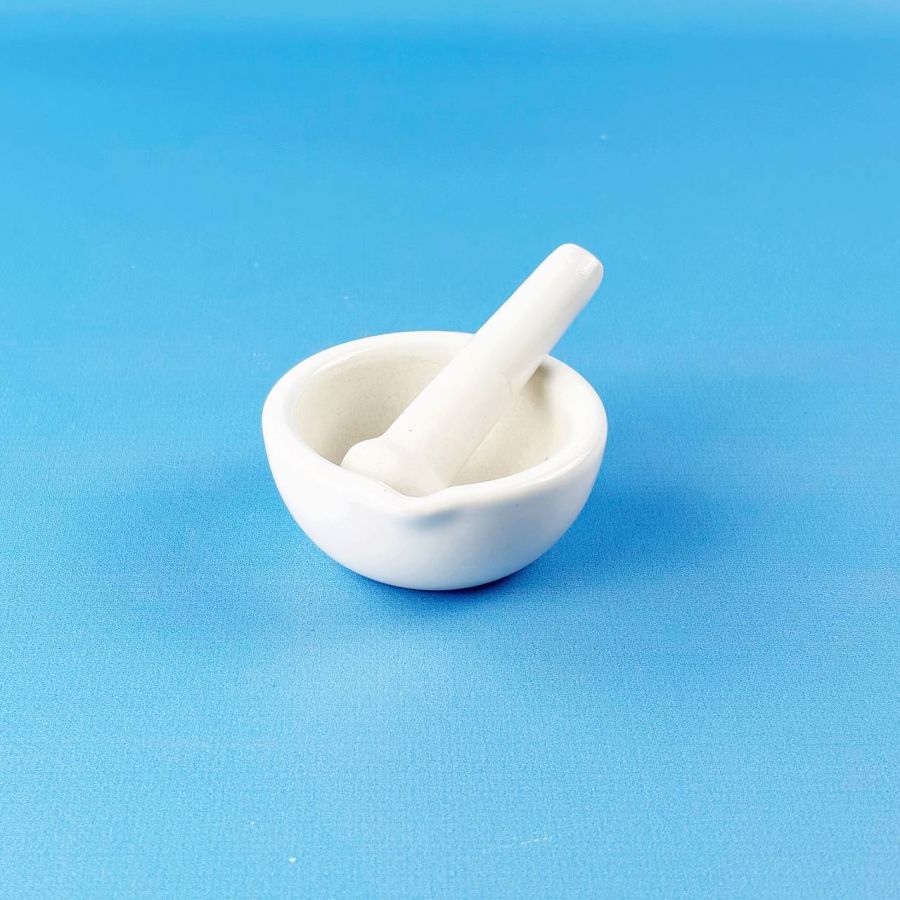 Ступка с пестиком Labdevices, диаметр 80 мм, фарфор