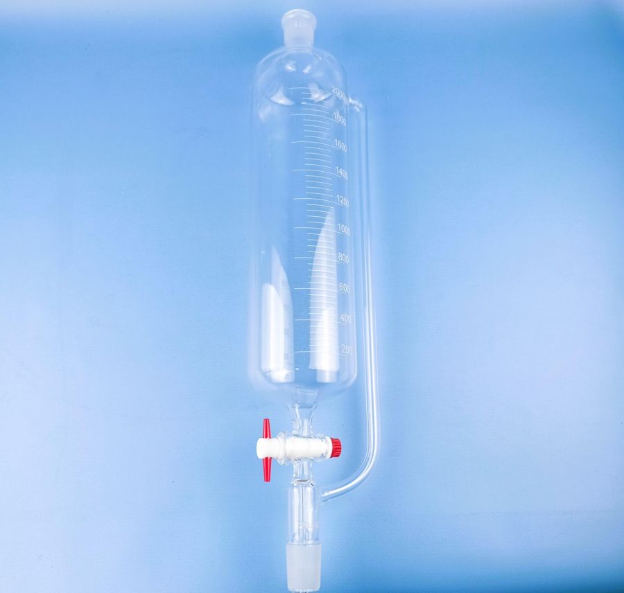 Воронка капельная цилиндрическая Labdevices ВД-2-2000, 2000 мл, с компенсатором давления, шлиф 29/32