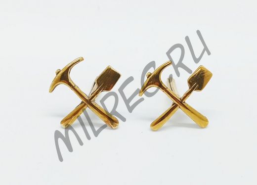 Петличные эмблемы образца 1936 года саперов РККА, 2 шт. в комплекте (реплика)