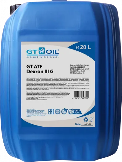GT Oil ATF Dexron III G, 20л