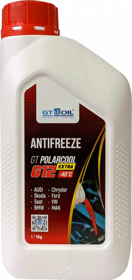 GT OIL Polarcool Extra Antifreeze G12, 1 л