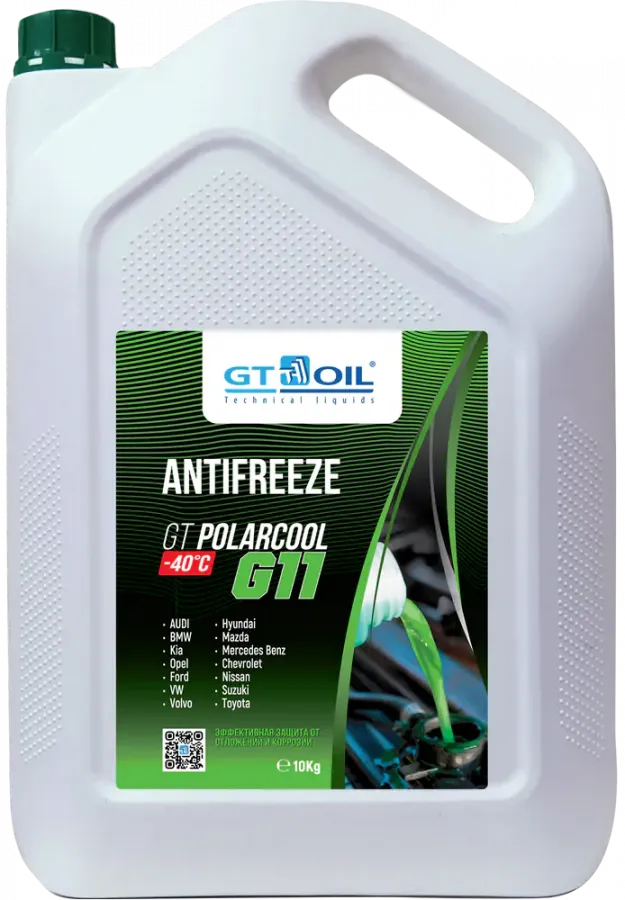 GT OIL Polarcool Antifreeze G11, 10 л