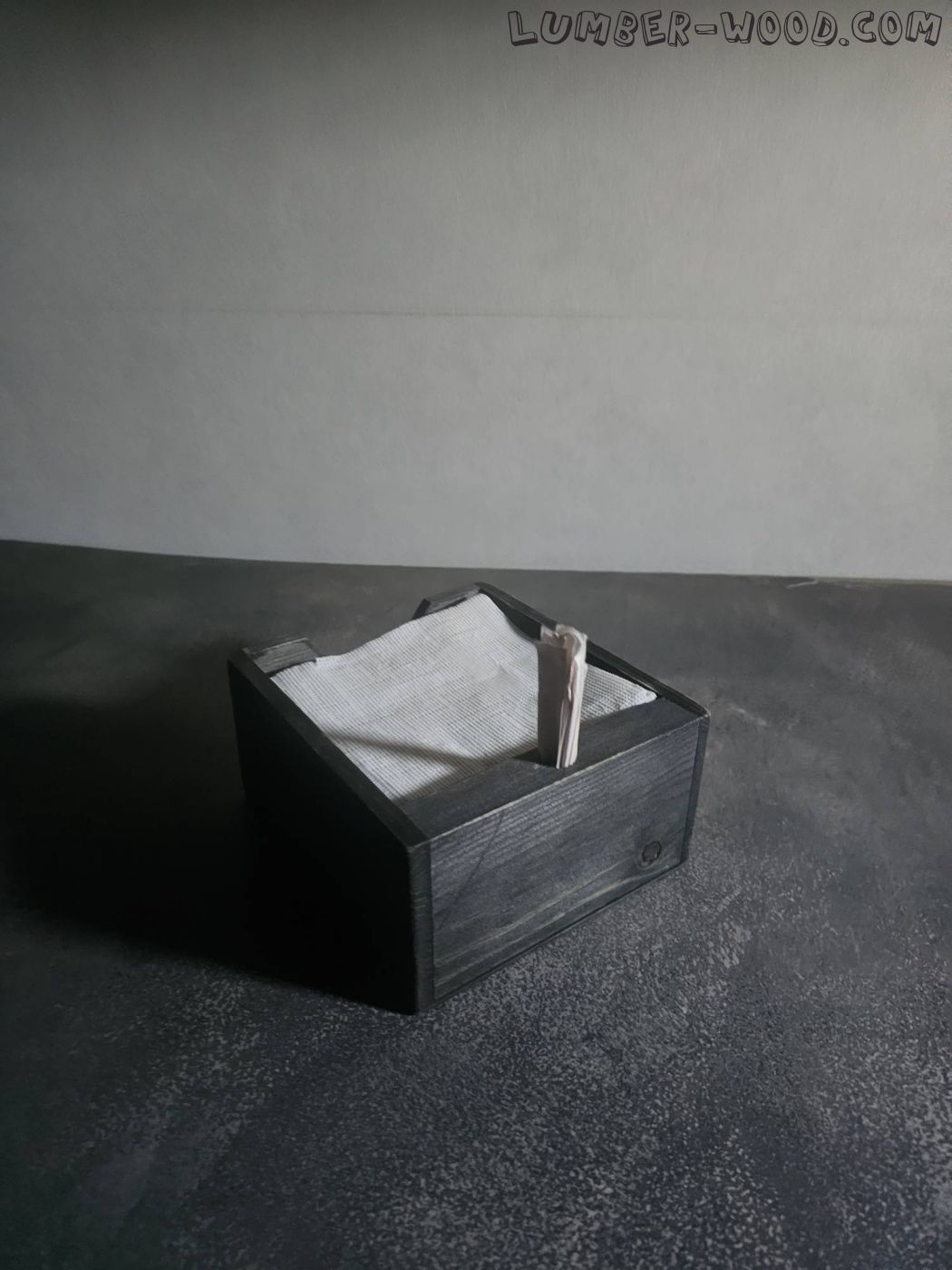 Деревянный диспенсер для салфеток «Натуральный стиль». Арт. 7191