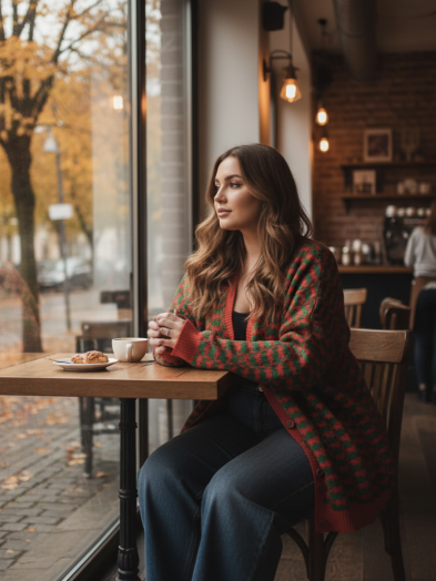 Кардиган с котами