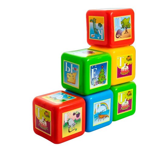 Набор Кубики "Азбука" XL 6 деталей