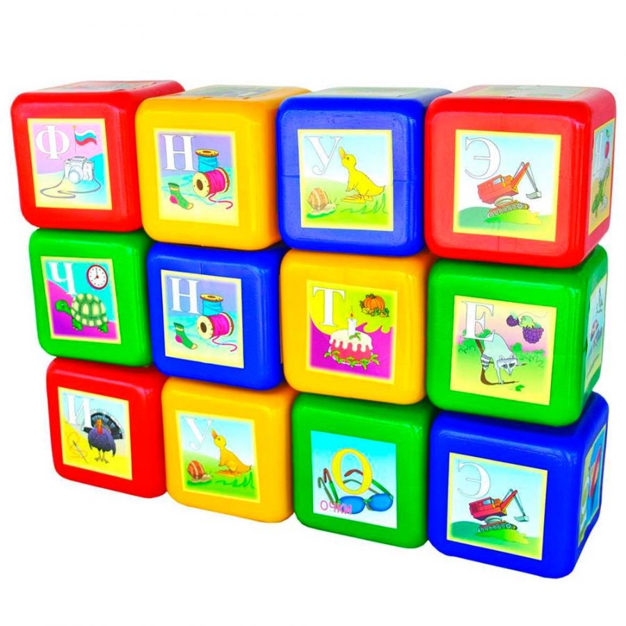 Набор Кубики "Математика" 12 деталей