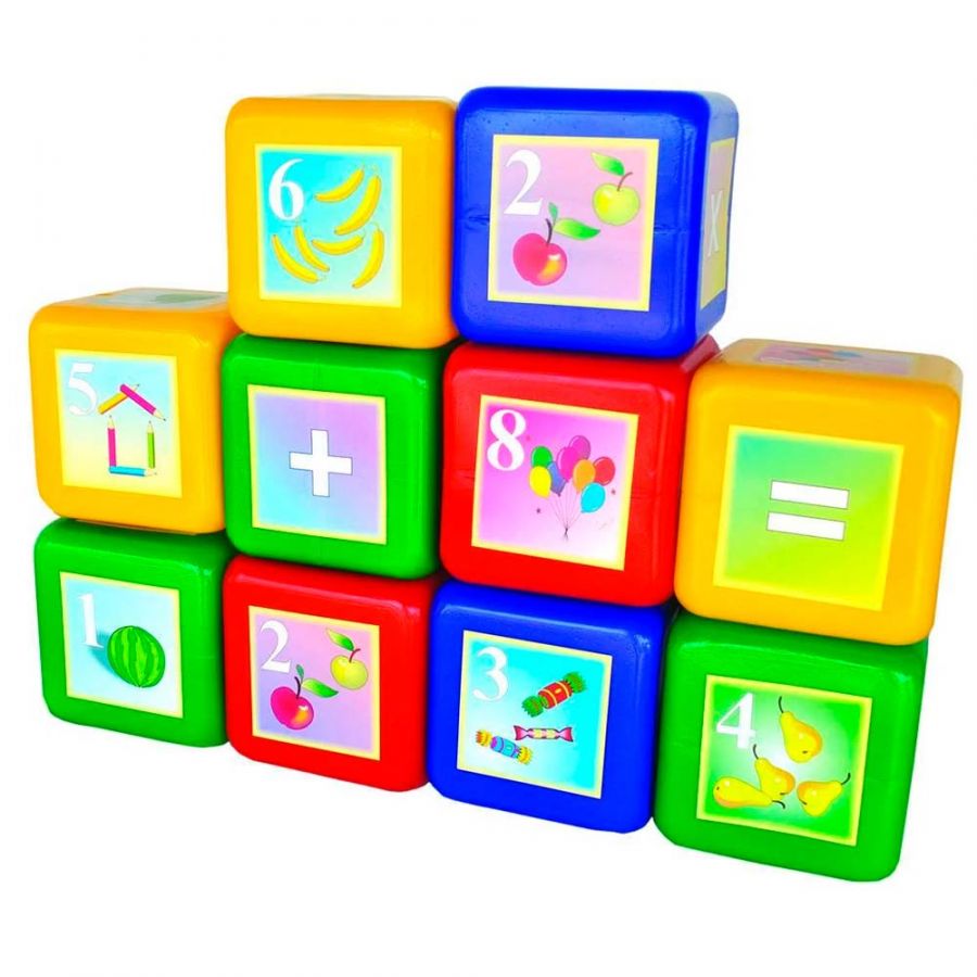 Набор Кубики "Математика" 10 деталей