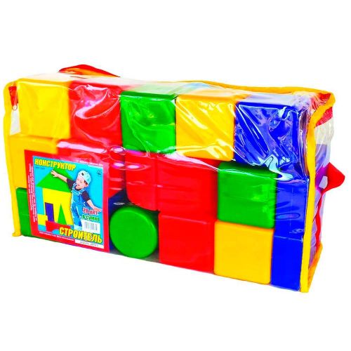 Конструктор "Строитель" (28 деталей в сумке ПВХ)