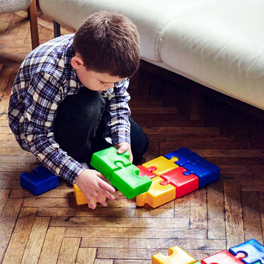 Конструктор "Строитель" (пазлы 16 деталей)