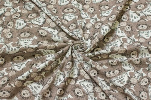 РИБАНА С ЛАЙКРОЙ НАЧЕС ПРИНТ RV 2851-02 кофе