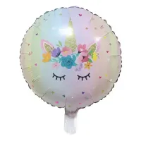 Шар круглый белый "Единорог"