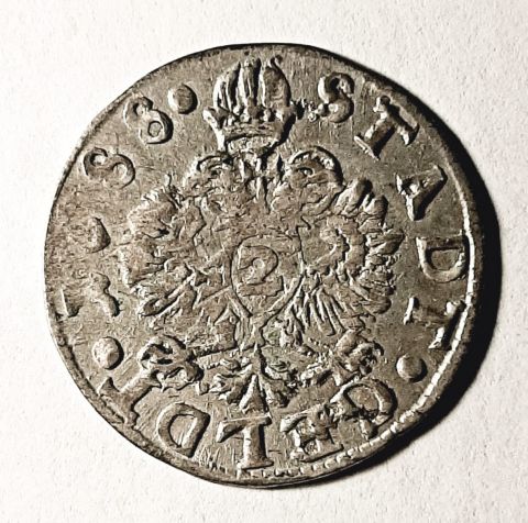 2 шиллинга 1688 Гамбург Германия UNC MS