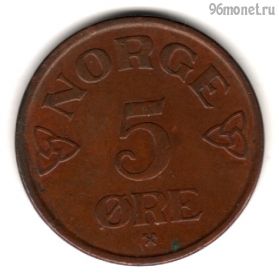 Норвегия 5 эре 1953