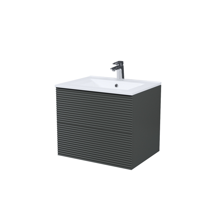 Тумба с умывальником, подвесная, 60 см, темно-серый, Bild, IDDIS, BIL60G0i95K