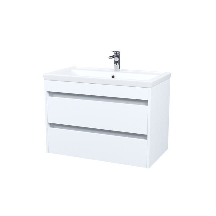 Тумба с умывальником, подвесная, 80 см, белый, Zodiac X, IDDIS, ZDX80W0i95K