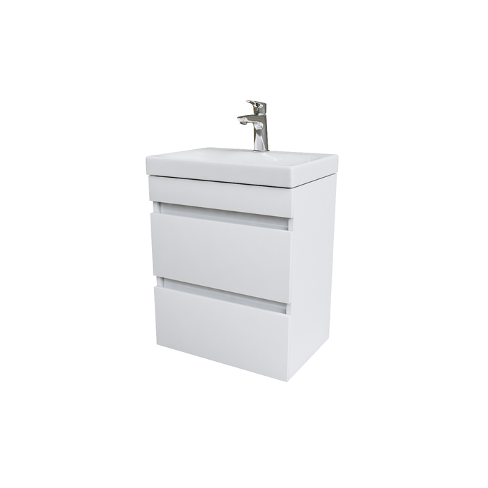 Тумба с умывальником подвесная с ящиками, белая, 50 см, Zodiac, IDDIS, ZOD5CB0i95K